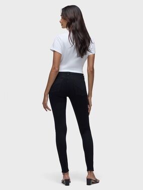 Hudson Nico blk Women Black super Skinny High-Rise Jeans size 28
